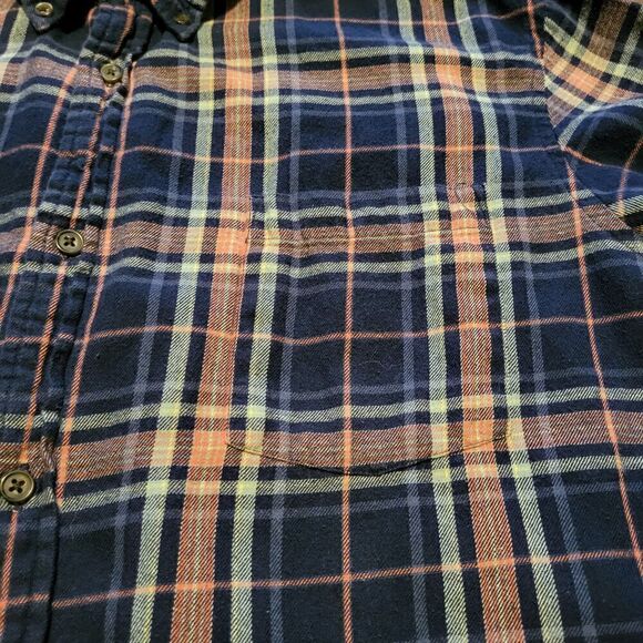 The Foundry Supply Co Flannel Button Up Shirt Mens Size Large Tall LT - Picture 3 of 8